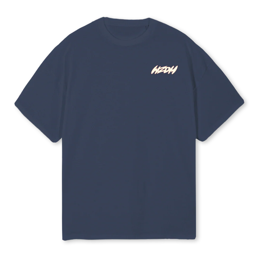 DOOM Navy Blue Oversized Tee.
