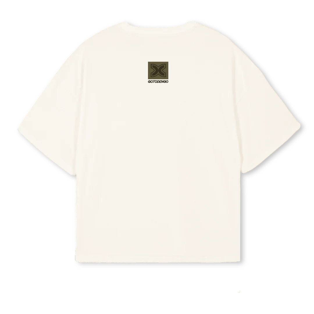 DOTHERIGHTTHING Vintage White Oversized Boxy Tee. - Image 2
