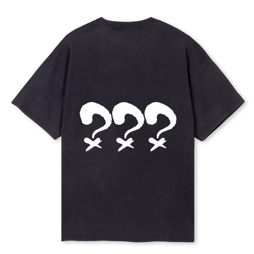 DOUBLE HELIX Vintage Black Oversized Tee. - Image 2