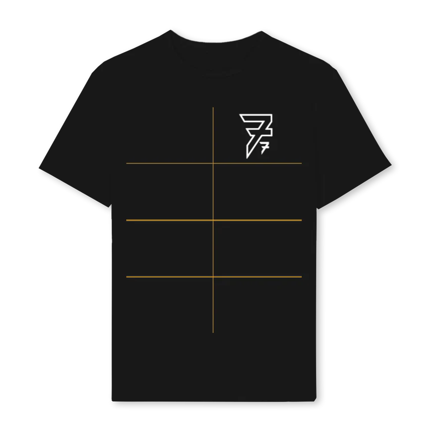 DOUBLELOGOTWO Black Regular Tee.