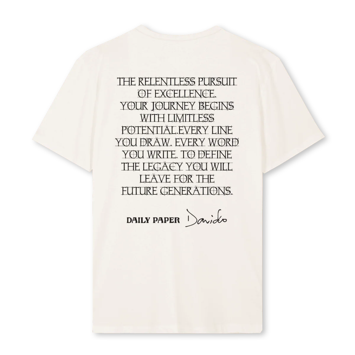 DPDAVIDO Vintage White Regular Tee. - Image 2