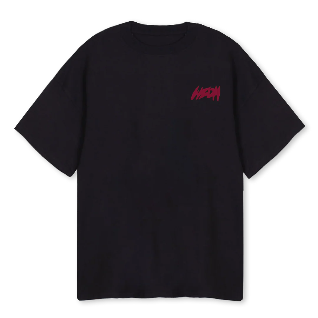 DRAGONSEYE Black Oversized Tee.