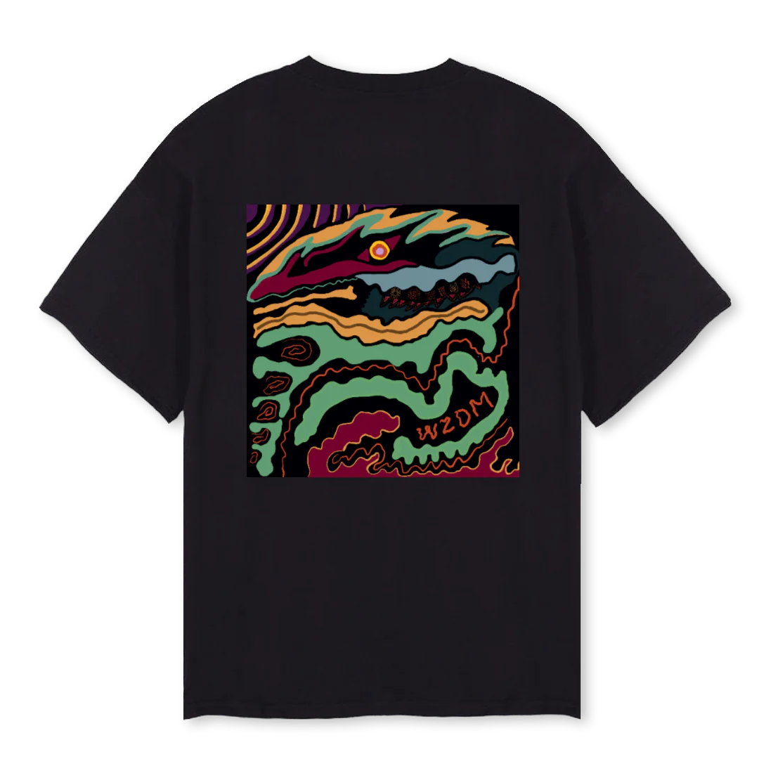 DRAGONSEYE Black Oversized Tee. - Image 2