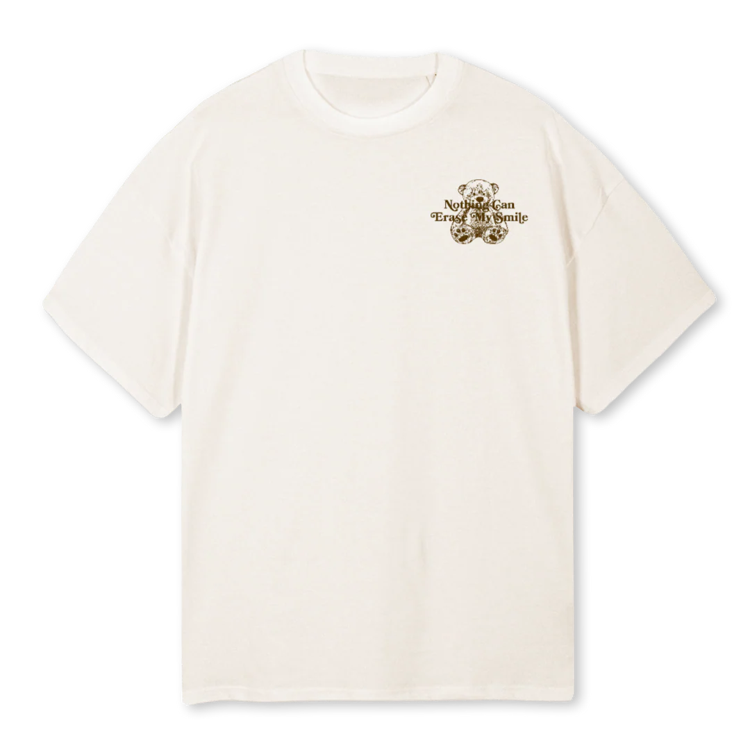 DRAWME Vintage White Oversized Tee.