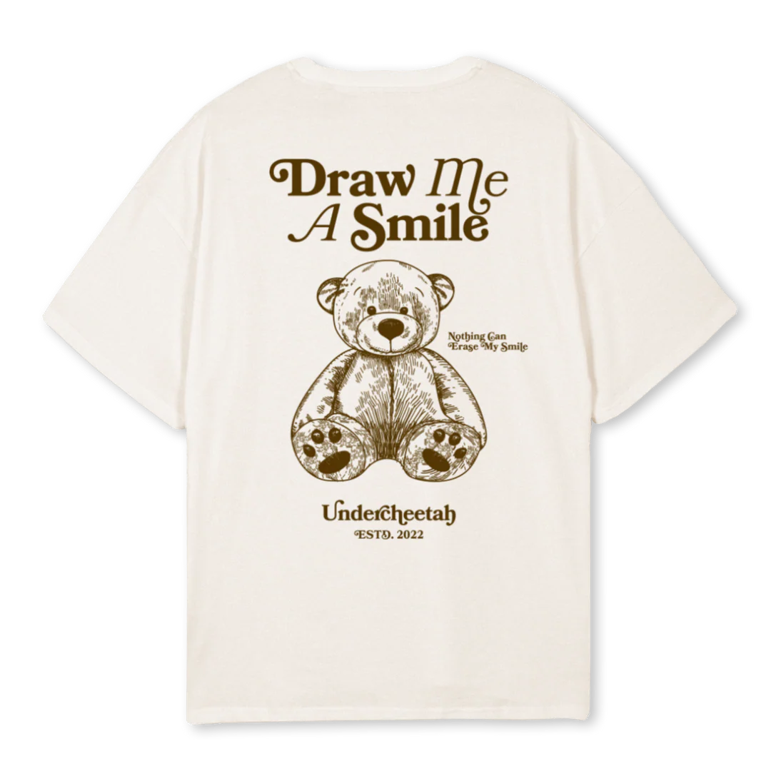 DRAWME Vintage White Oversized Tee. - Image 2