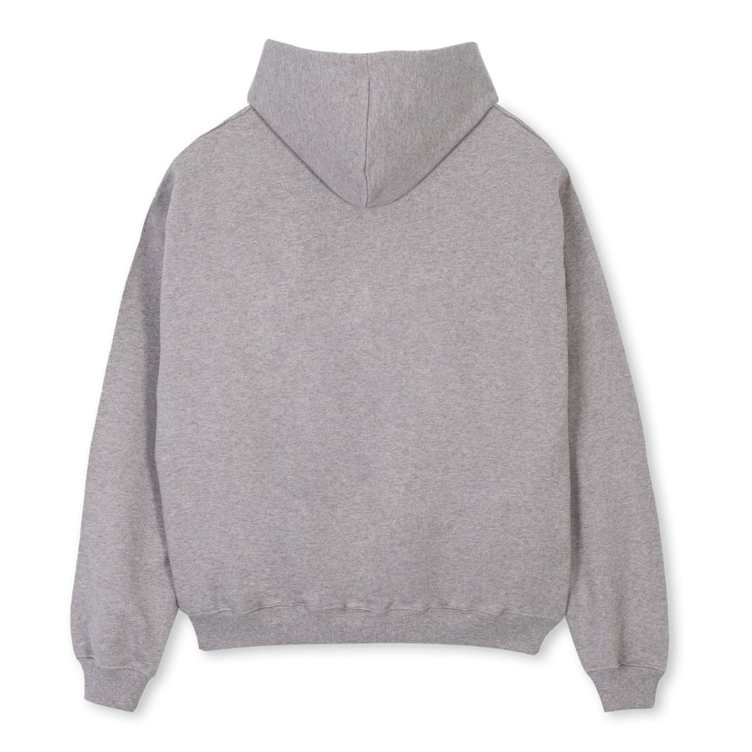 DREAM Grey Marl Oversized Zipped Hoodie. - Image 2
