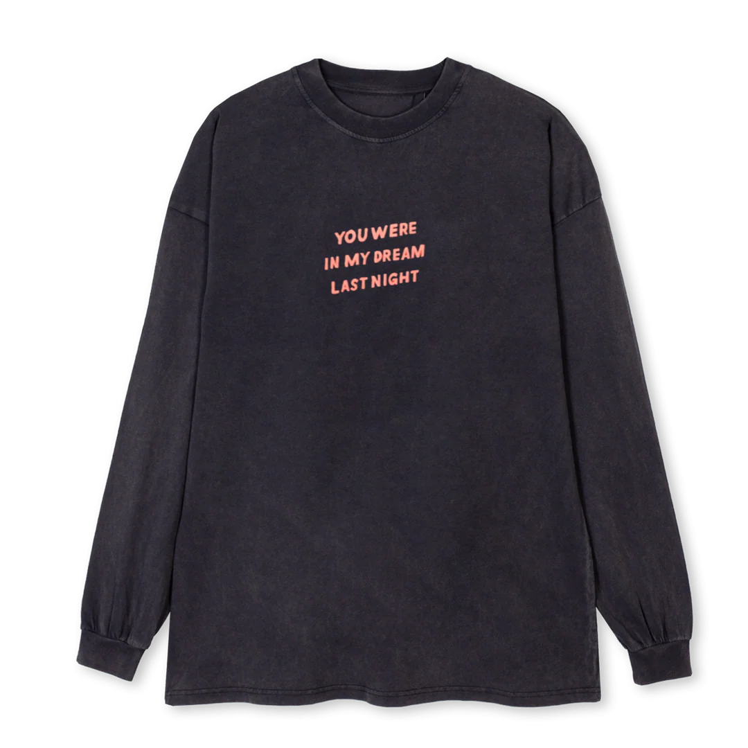 DREAMFRONT Vintage Black Oversized LS Tee.