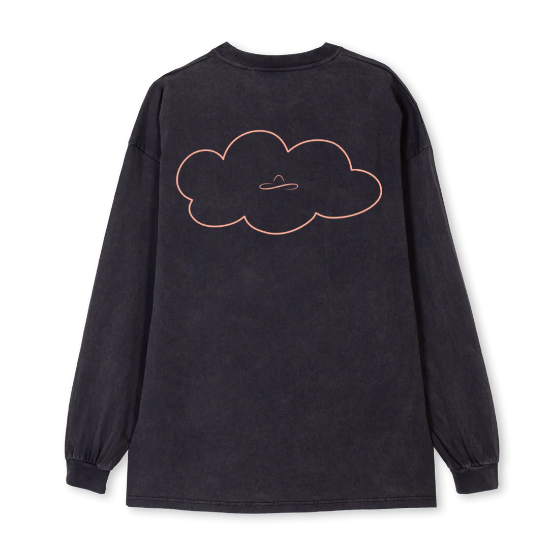 DREAMFRONT Vintage Black Oversized LS Tee. - Image 2