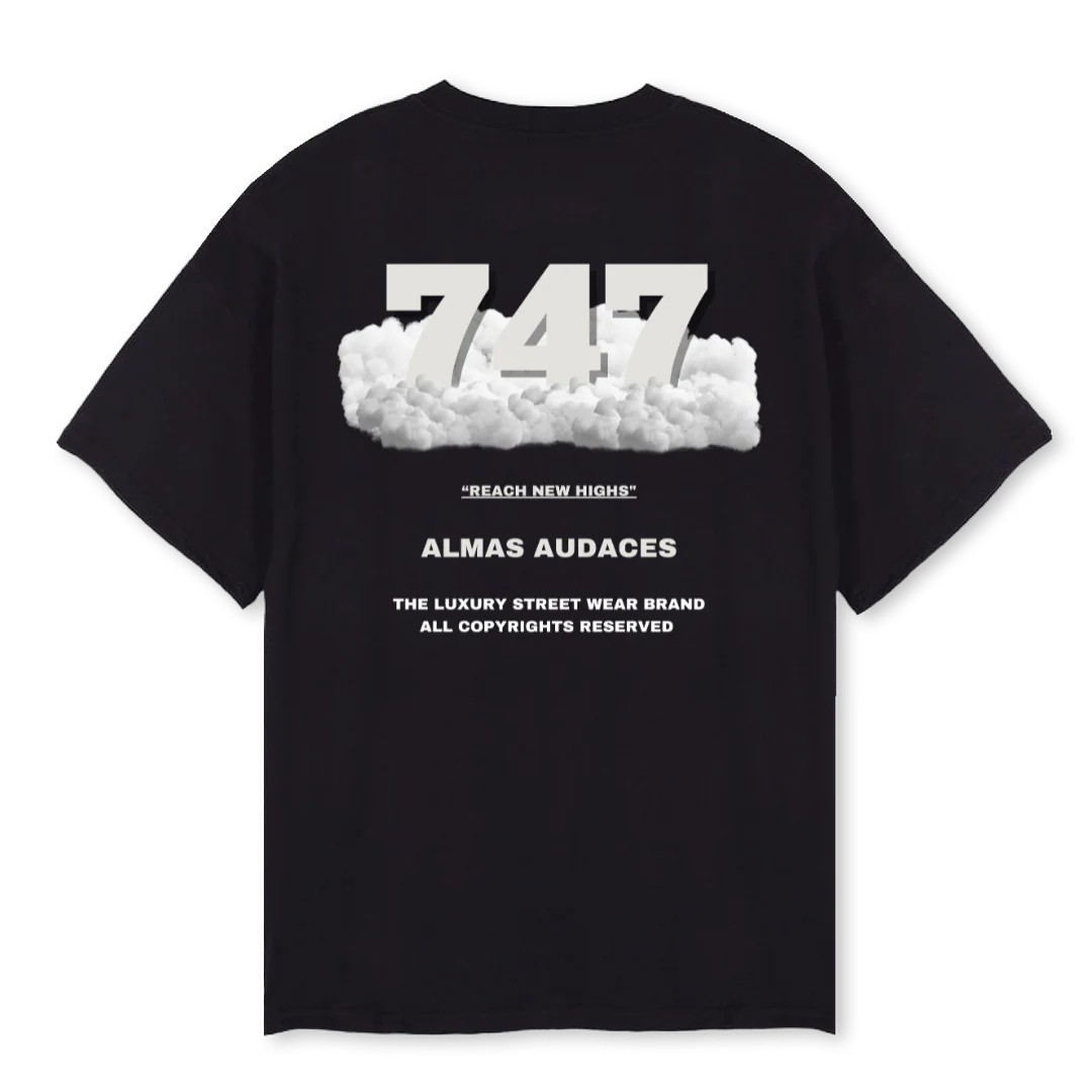 DREAMIN T Black Oversized Tee. - Image 2