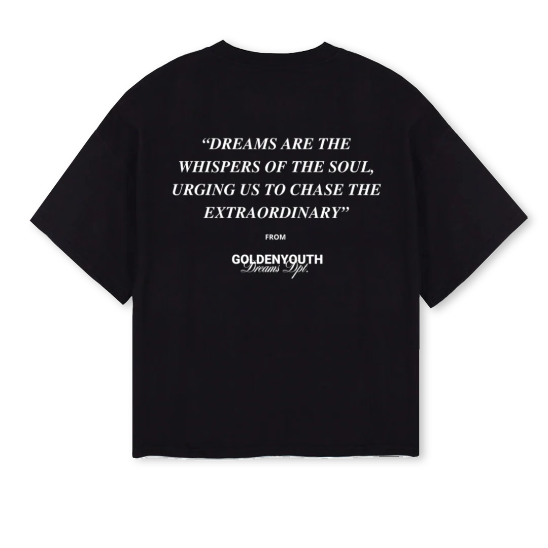 DREAMSDPTGY Black Oversized Boxy Tee. - Image 2