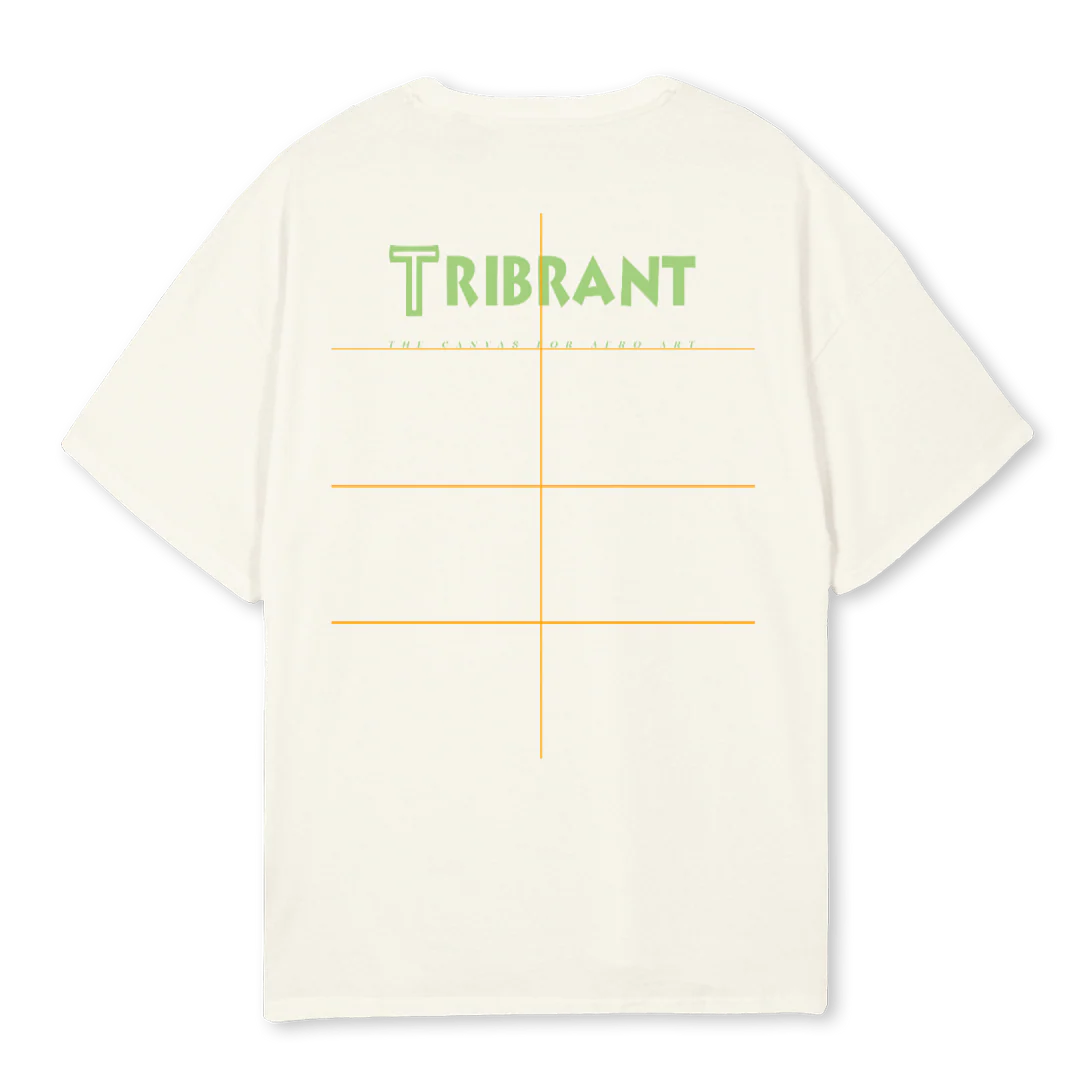 DREAMY GIRL Cream Oversized Tee. - Image 2