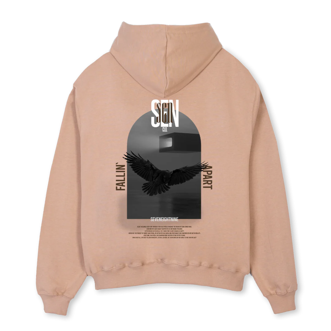 DREPRESSEDRAVEN Croissant Oversized Hoodie. - Image 2