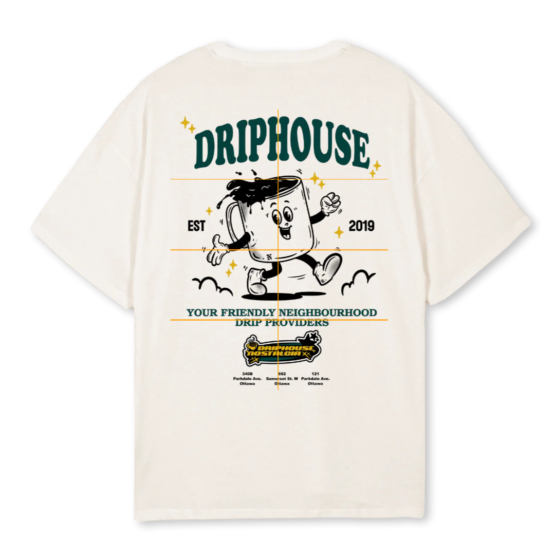 DRIPVINTAGEWHITE Vintage White Oversized Tee. - Image 2