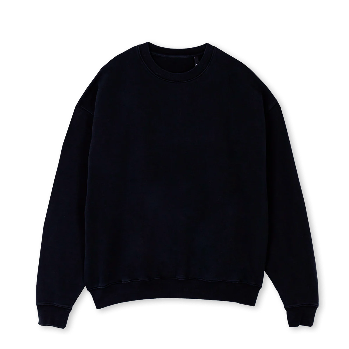 DRK CREWNECK Black Oversized Crewneck Sweater. - Image 2
