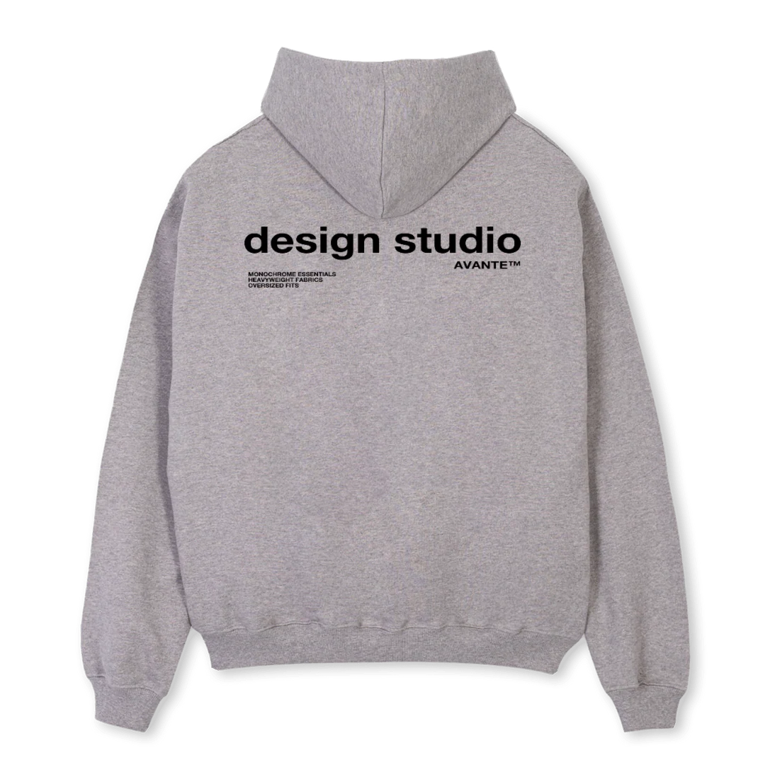 DS Grey Marl Oversized Hoodie. - Image 2