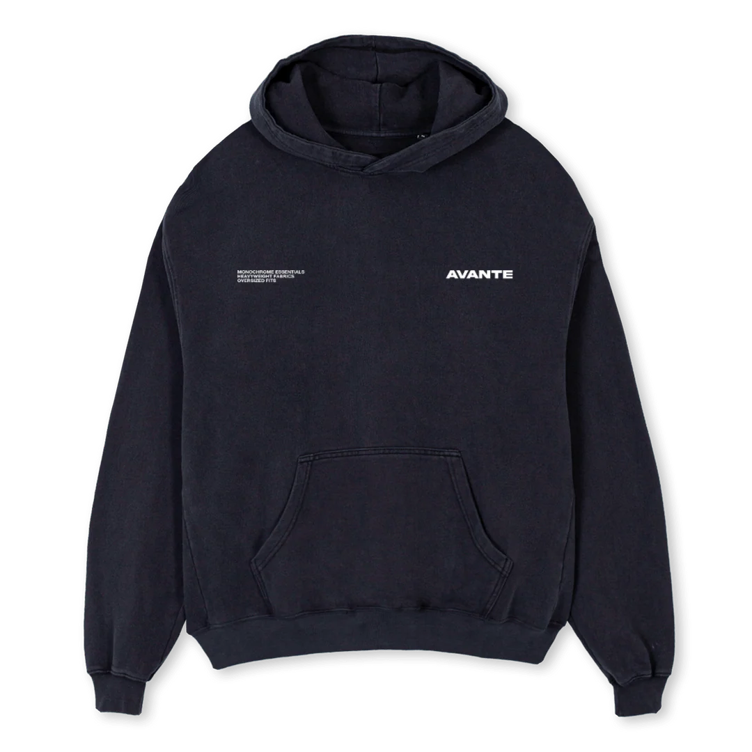 DS  Vintage Black Oversized Hoodie.