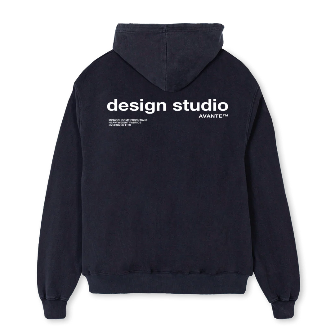 DS Vintage Black Oversized Hoodie. - Image 2