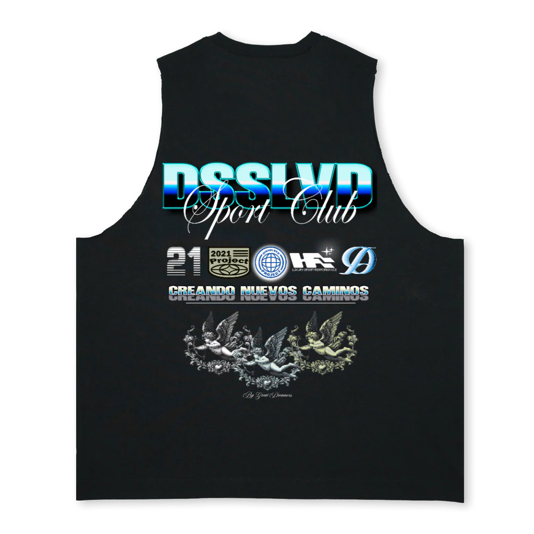 DSSLVDSPORT Deep Black Oversized Vest. - Image 2