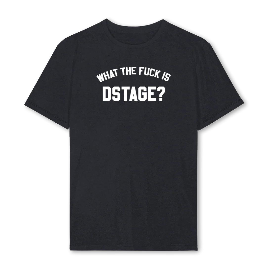 DSTAGE_REG  Vintage Black Regular Tee.