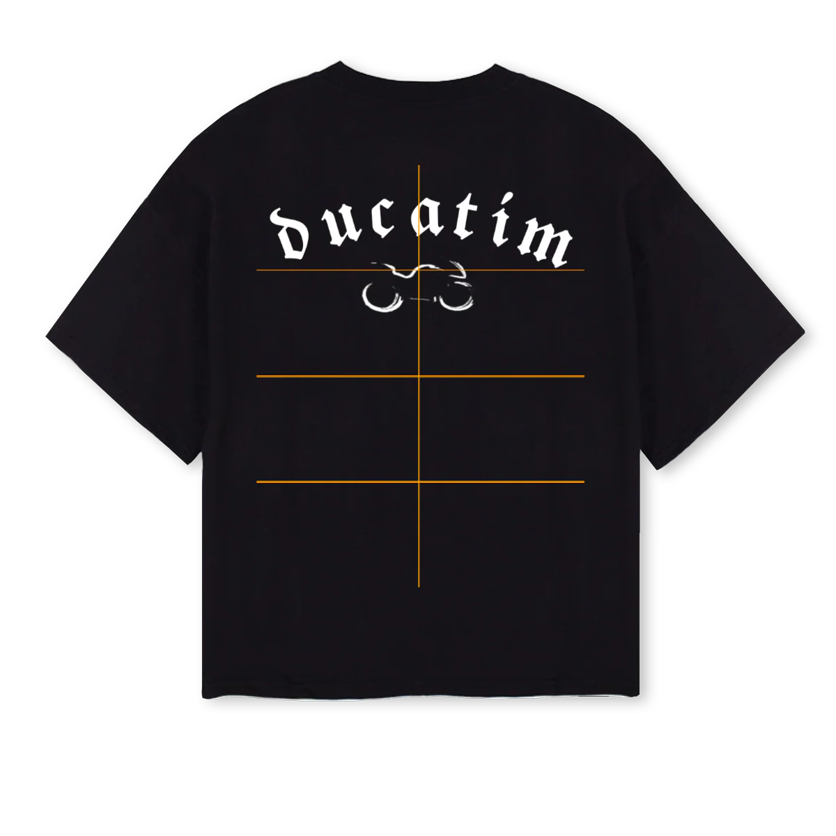 DUCATIM Black Oversized Boxy Tee. - Image 2