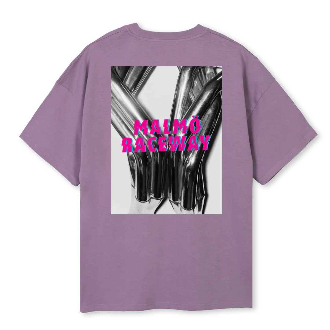 DUCKEXHAUSTPRPL Purple Oversized Tee. - Image 2