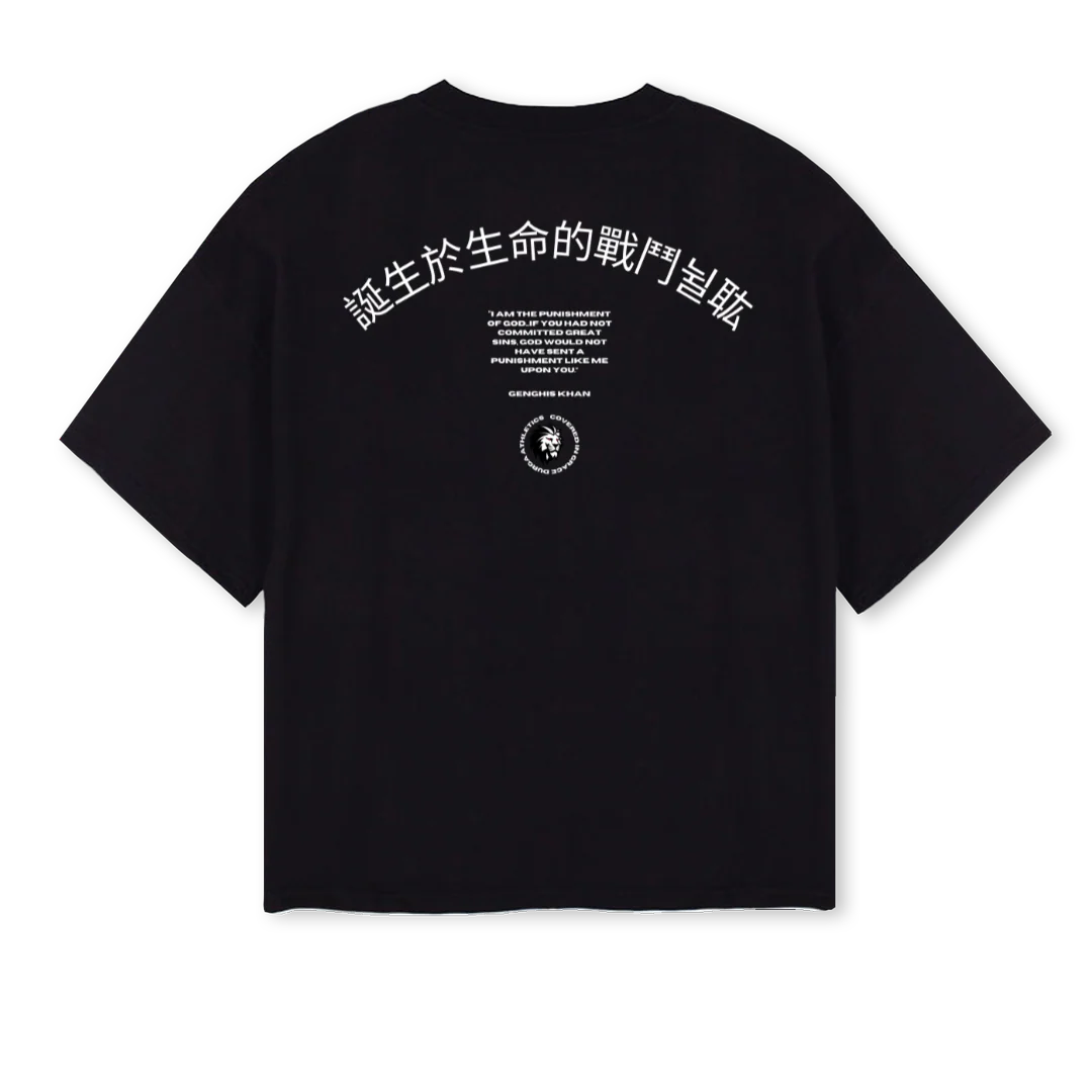 DURGATWO Black Oversized Boxy Tee. - Image 2