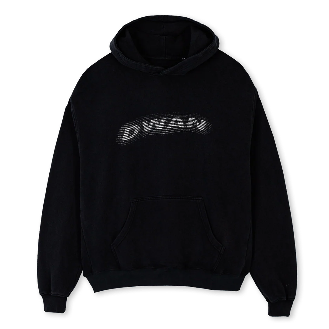 DWANNW Black Oversized Hoodie.