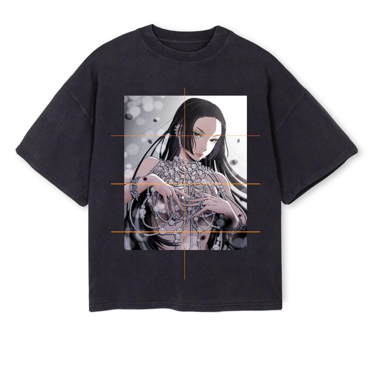 DXMVINTAGEBLACK Vintage Black Oversized Boxy Tee.