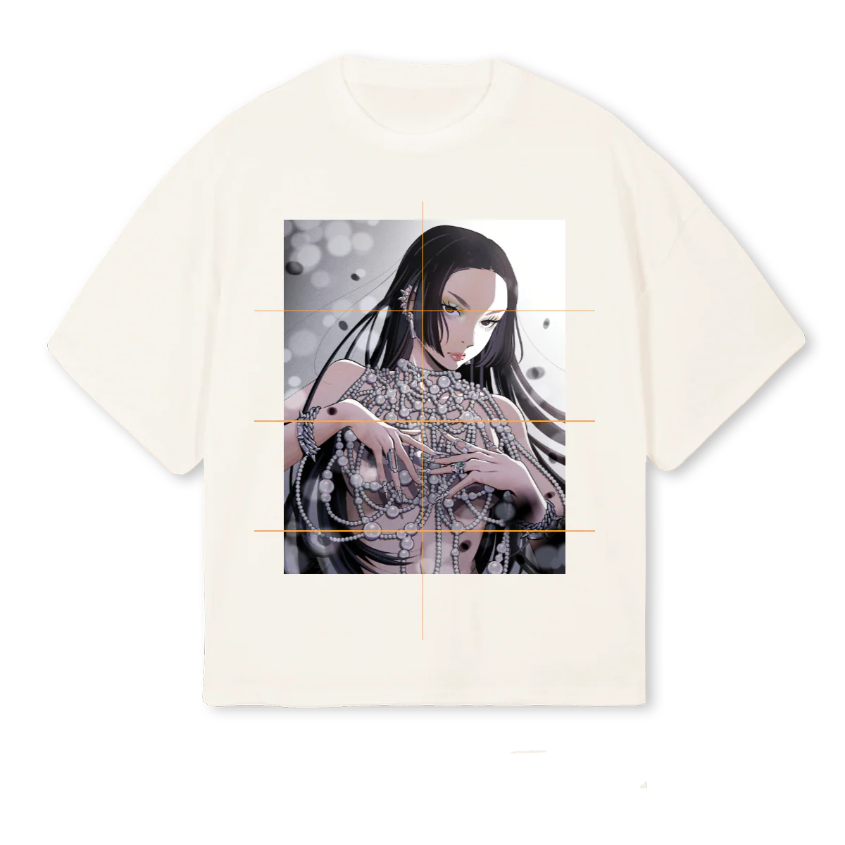 DXMVINTAGEWHITE Vintage White Oversized Boxy Tee.