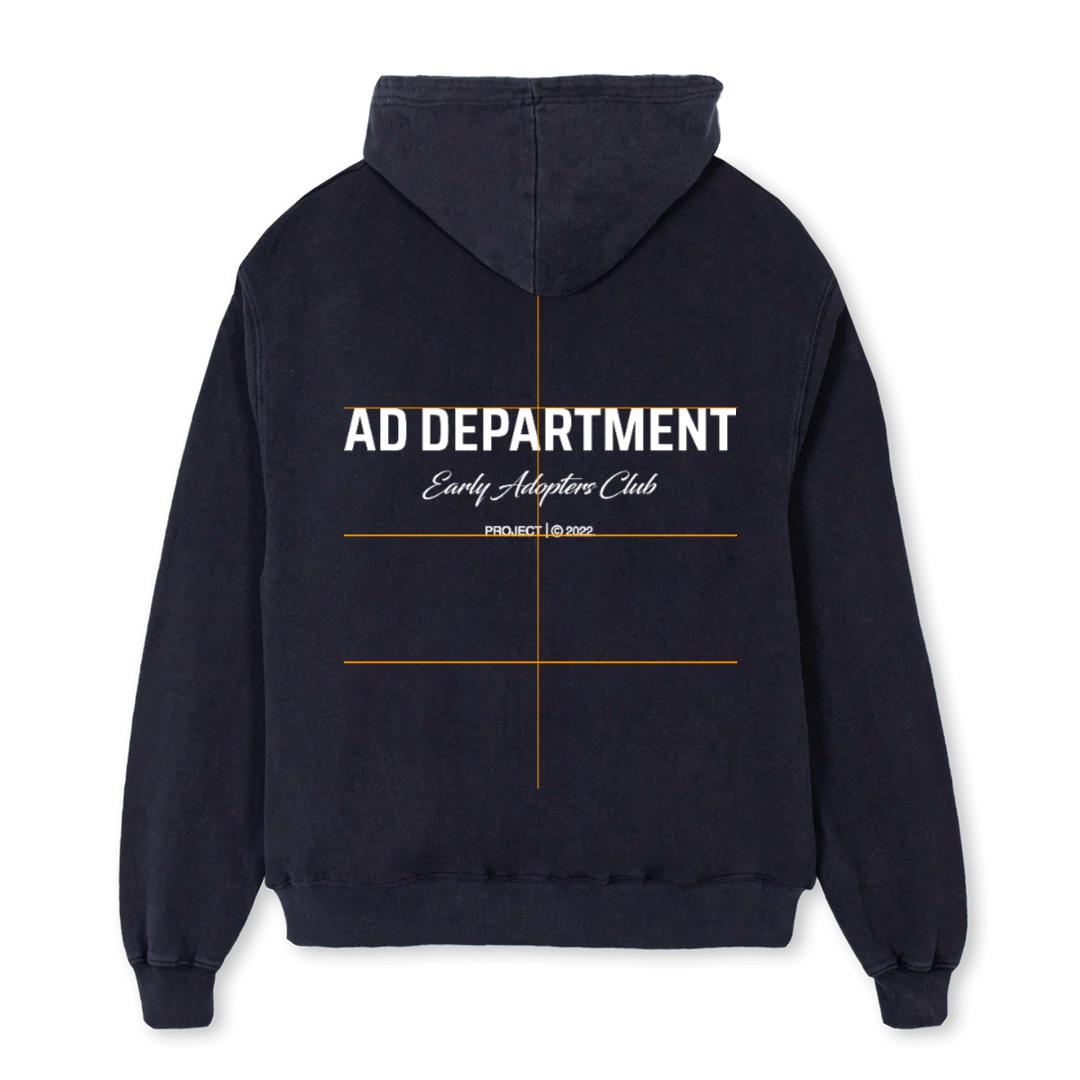 EAC DROP VB Vintage Black Oversized Hoodie. - Image 2