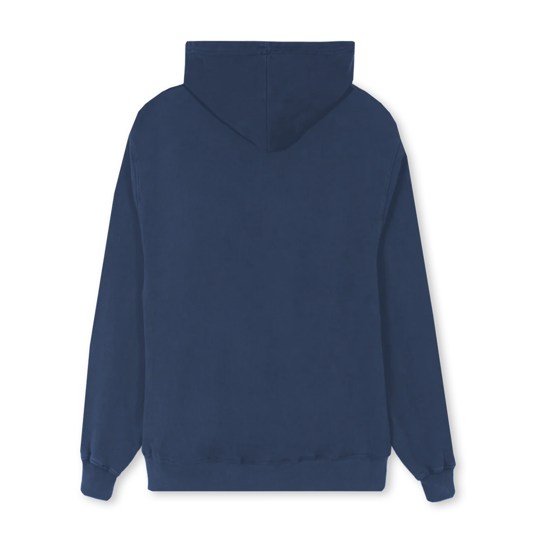 EAGLEE Navy Blue Regular Zipped Hoodie. - Image 2