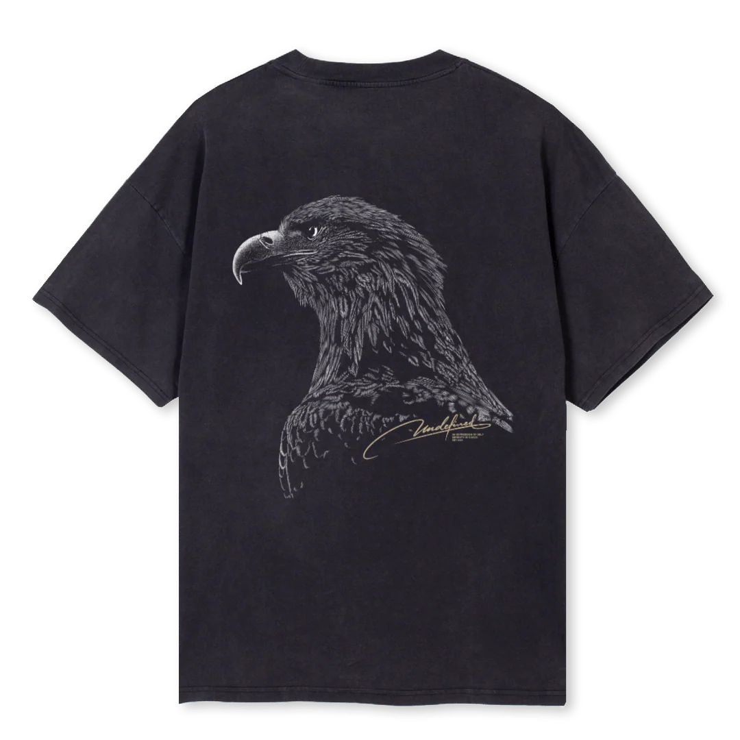 EAGLETSHIRT Vintage Black Oversized Tee. - Image 2