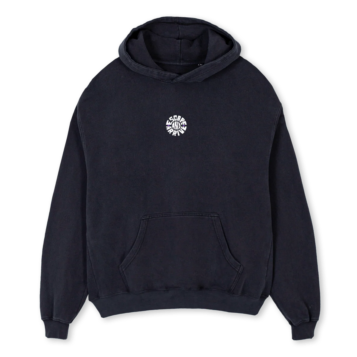 EAHOODIESEP  Vintage Black Oversized Hoodie.