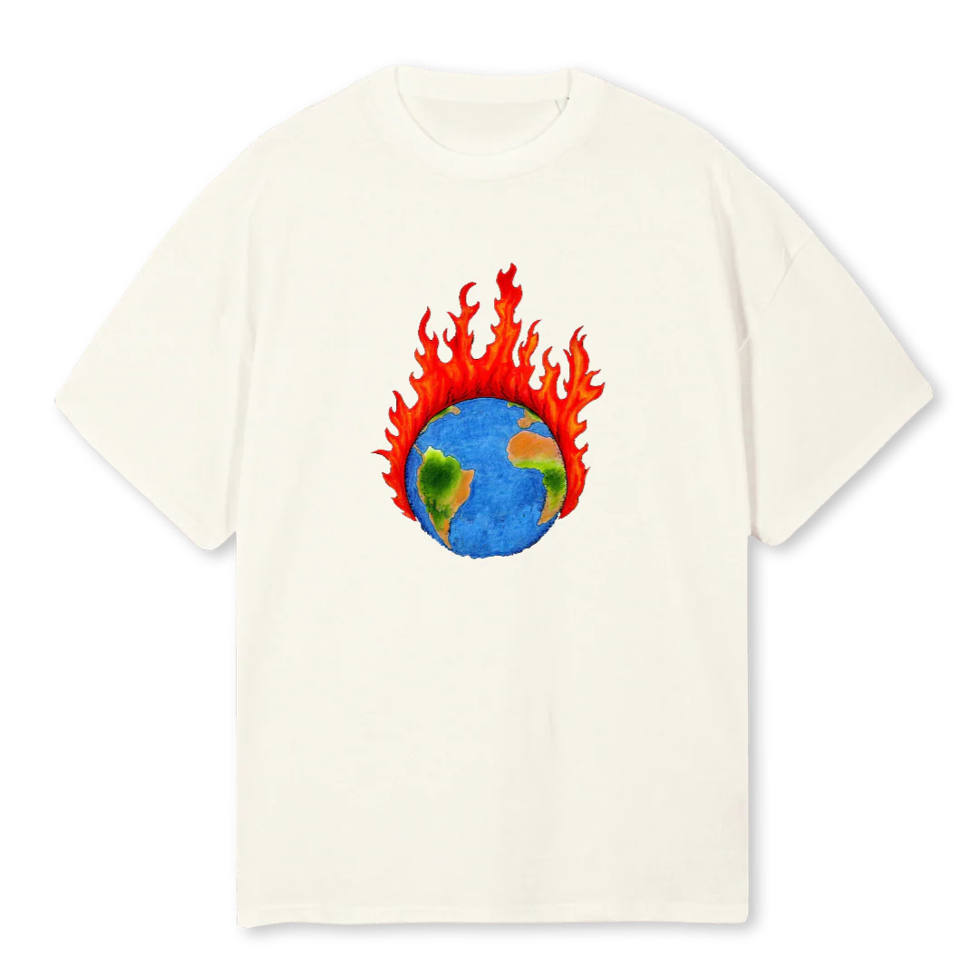 EART Cream Oversized Tee.