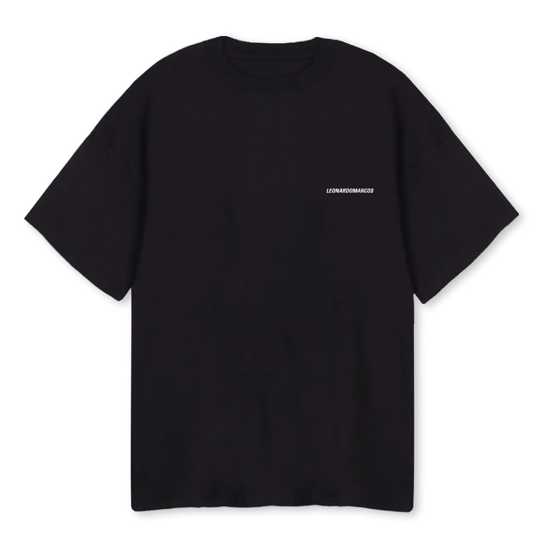 EASYLOGOLM Black Oversized Tee.