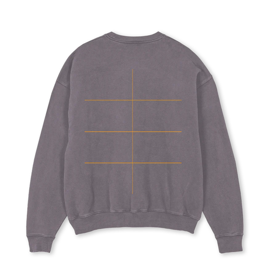 EAWPIGMENT Pigment Grey Oversized Crewneck Sweater. - Image 2