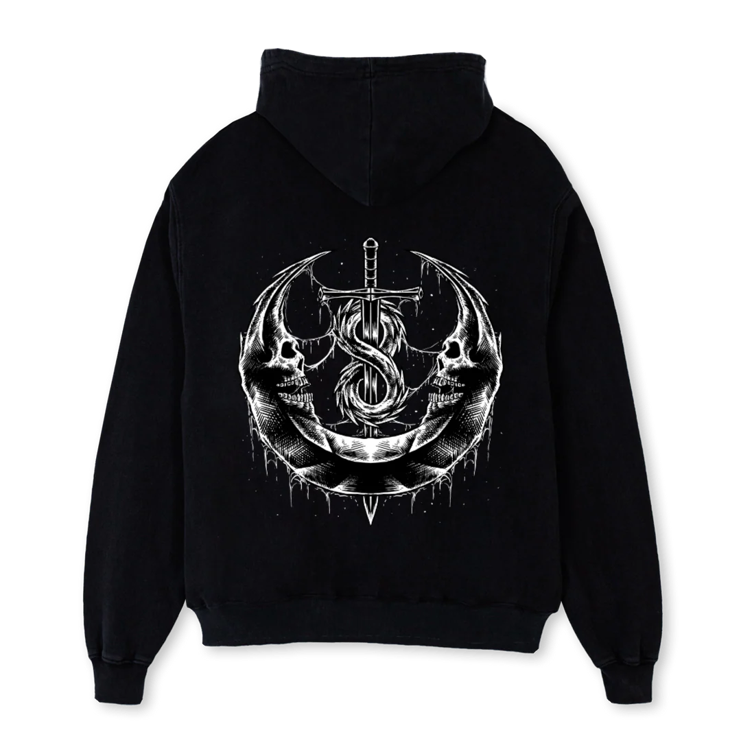 EC HOODIE Black Oversized Hoodie. - Image 2