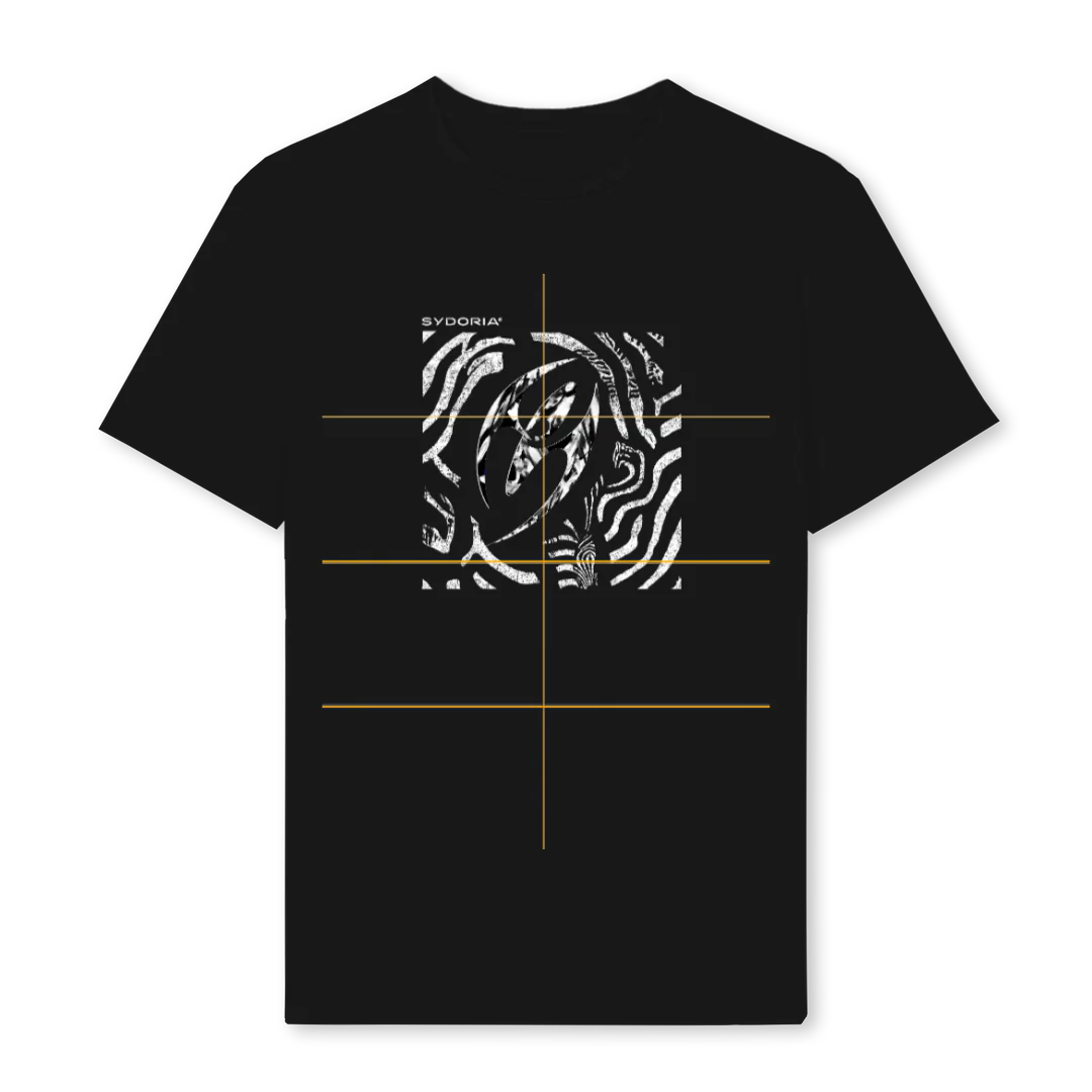 ECHO Black Regular Tee.