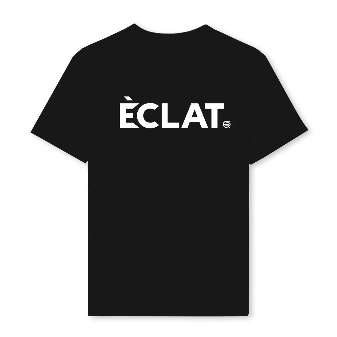 ECLATBLACKTEE Black Regular Tee.