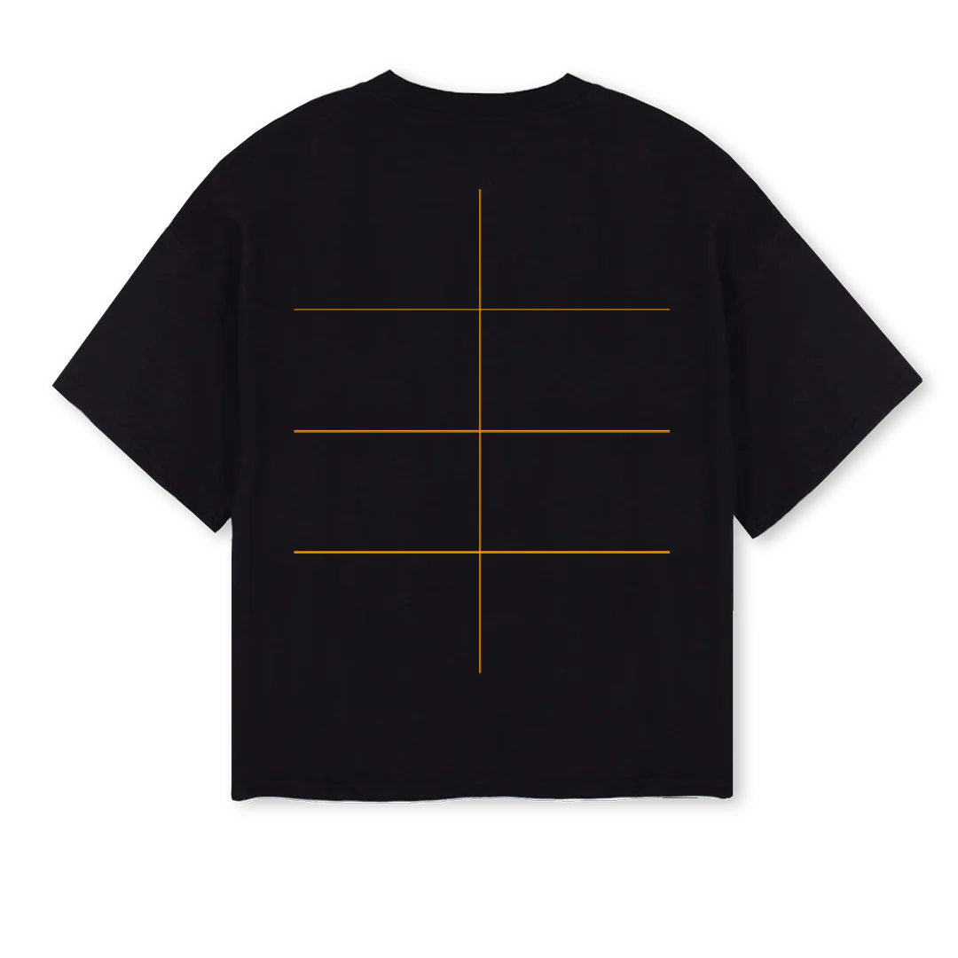 ECLEC Black Oversized Boxy Tee. - Image 2