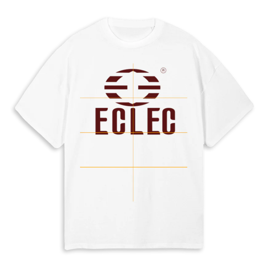 ECLEC  White Oversized Tee.