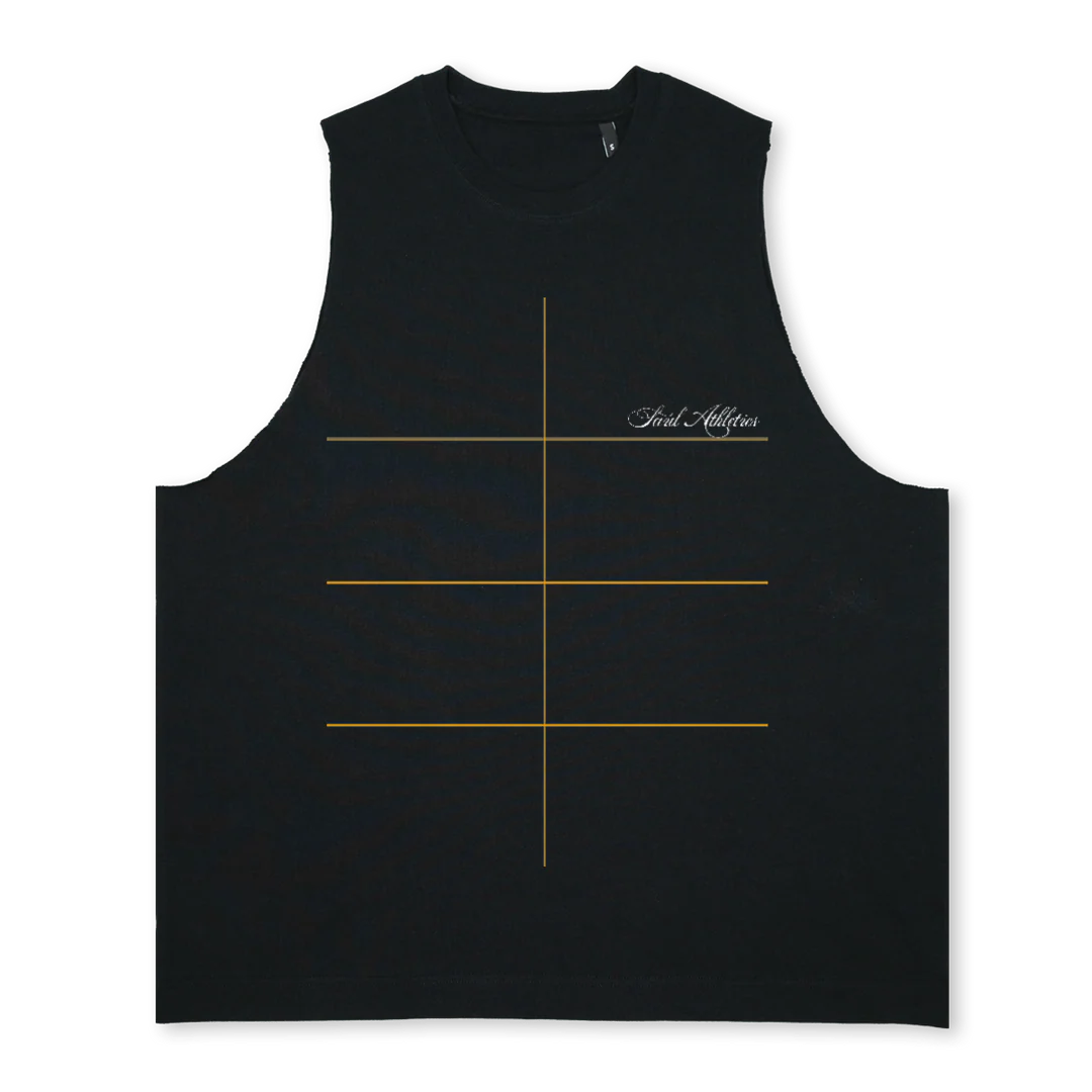 ECOB Deep Black Oversized Vest.