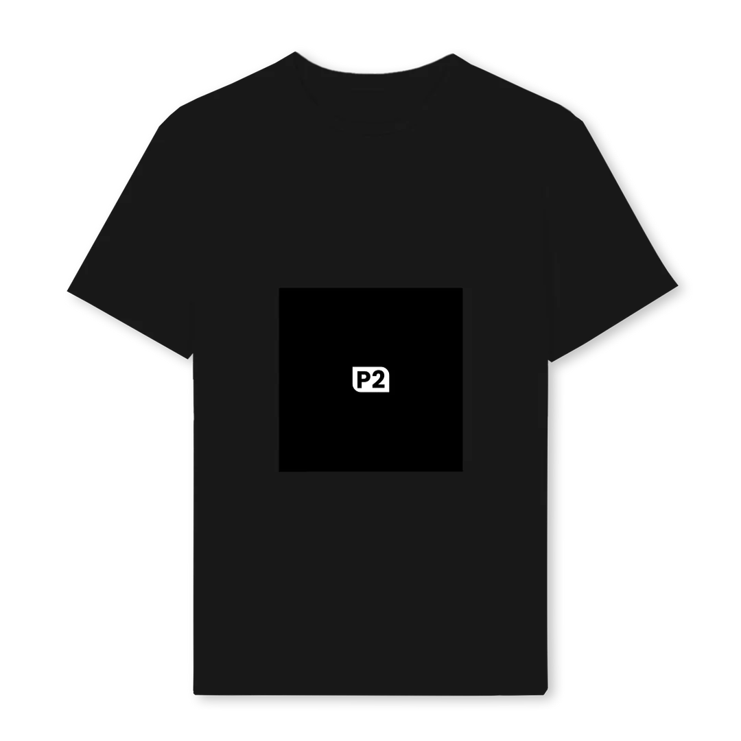 EDDIE Black Regular Tee.