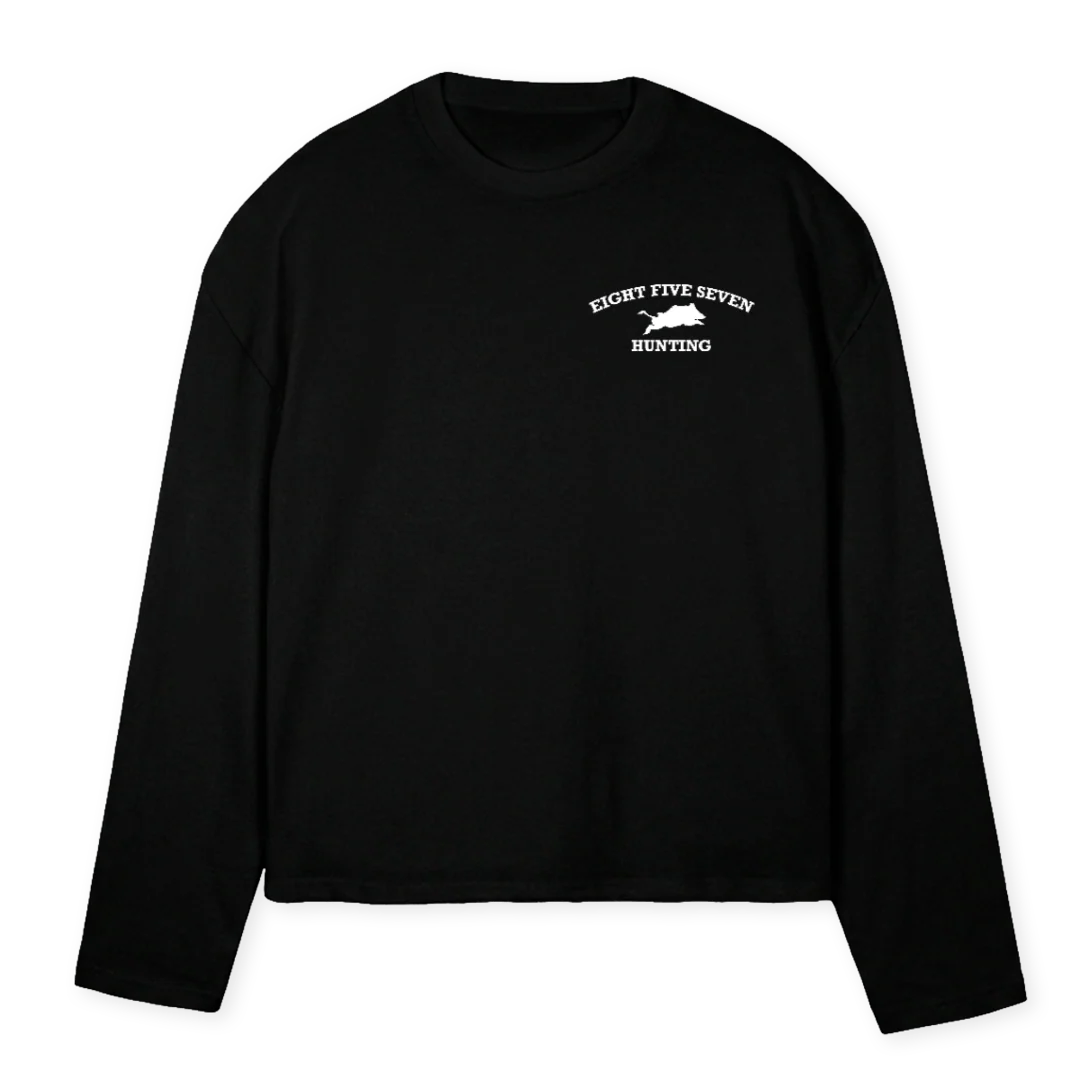 EFS STWO PONE Black Oversized Boxy LS Tee.