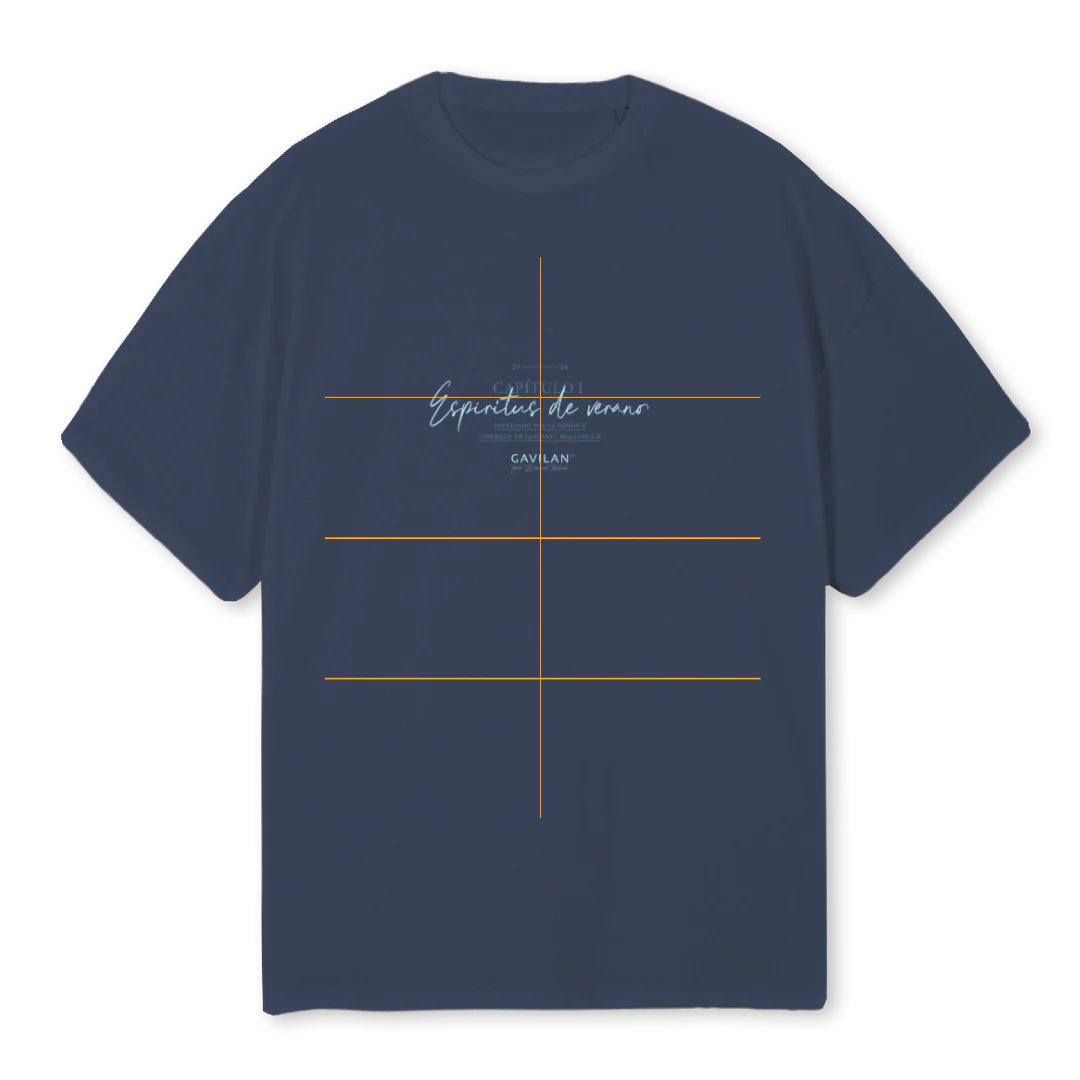 EINHORN Navy Blue Oversized Tee.