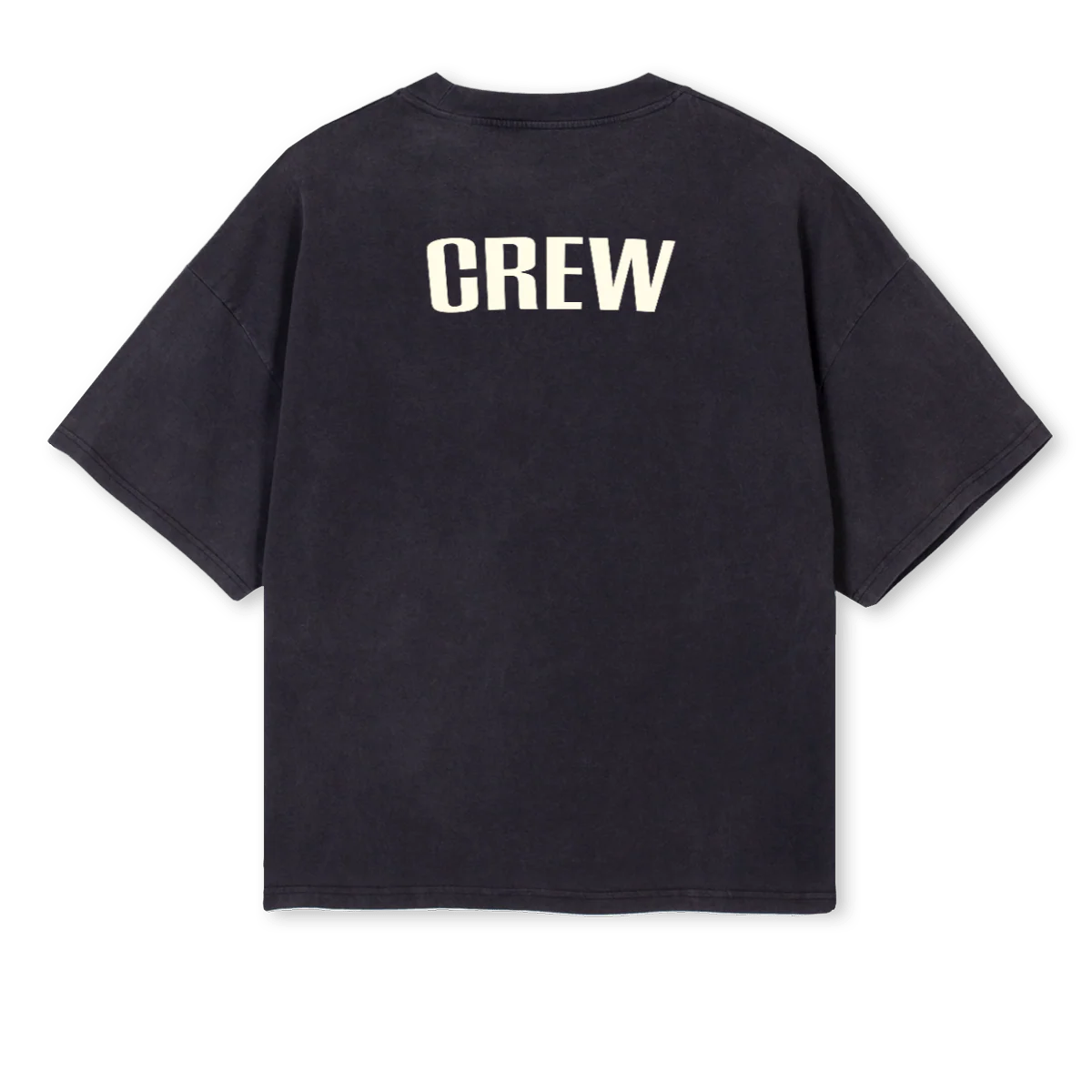 EKCCREWTEE Vintage Black Oversized Boxy Tee. - Image 2