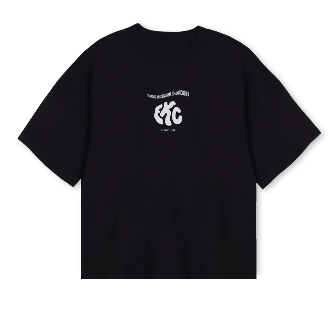 EKCTEEFINAL Black Oversized Boxy Tee.