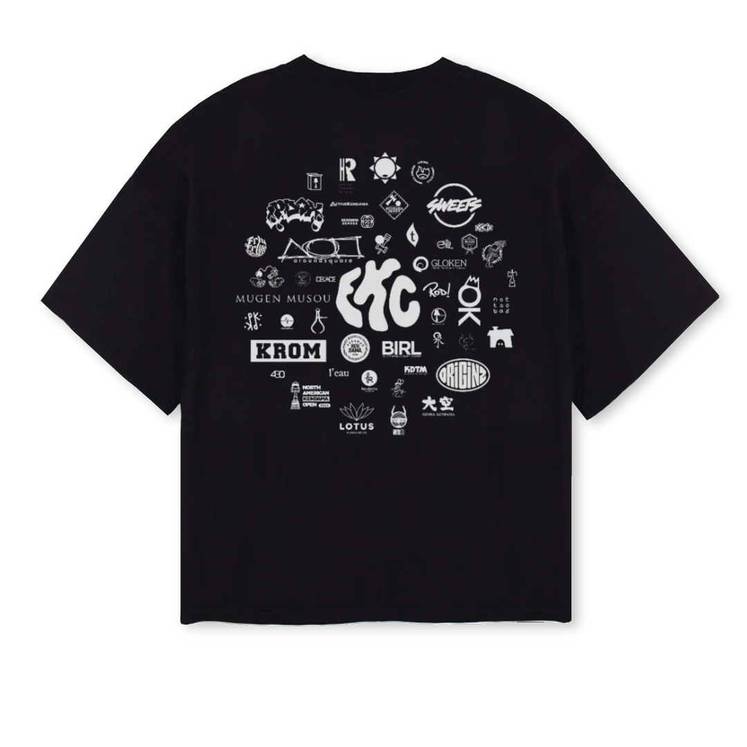 EKCTEEFINAL Black Oversized Boxy Tee. - Image 2