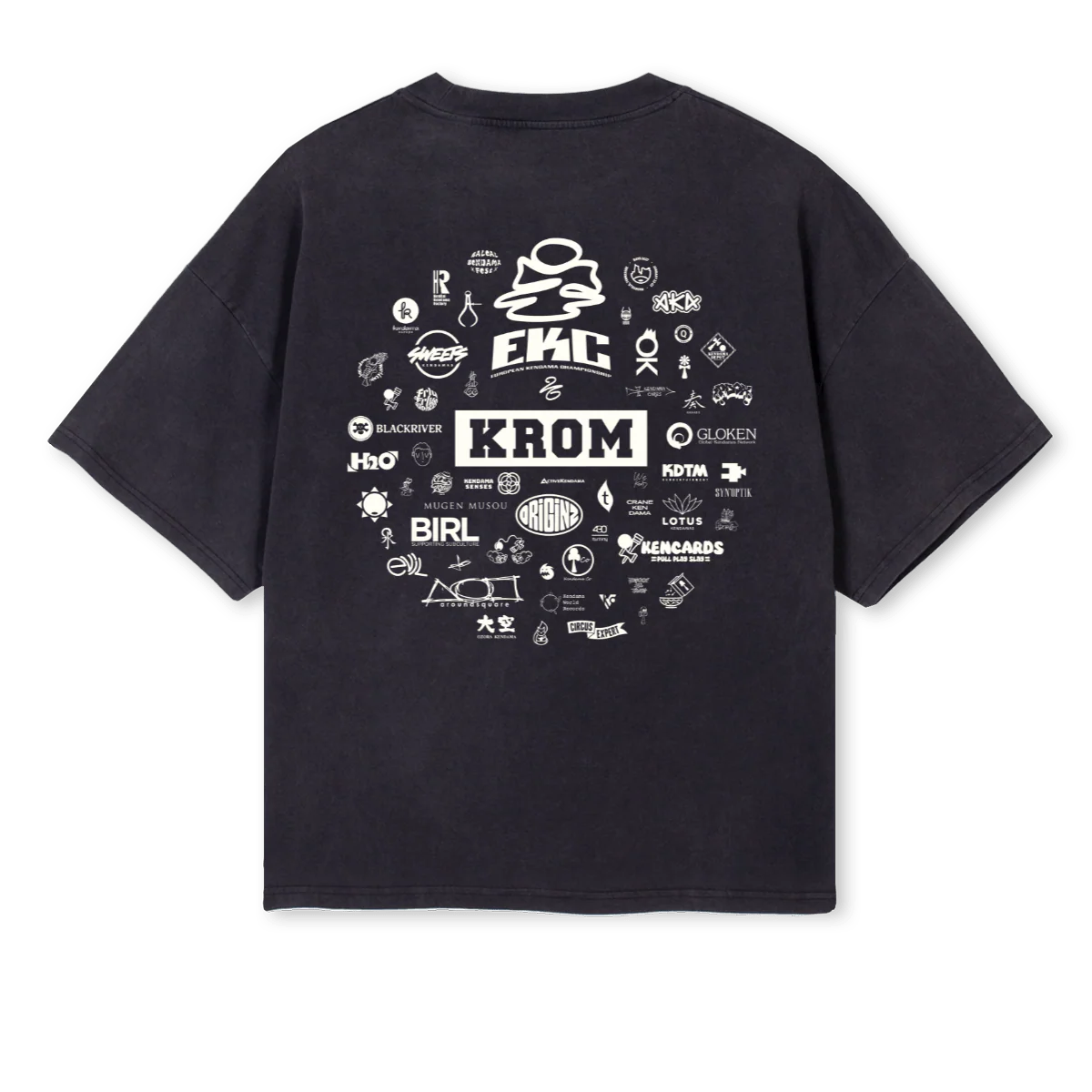EKCTWENTYSIX Vintage Black Oversized Boxy Tee. - Image 2