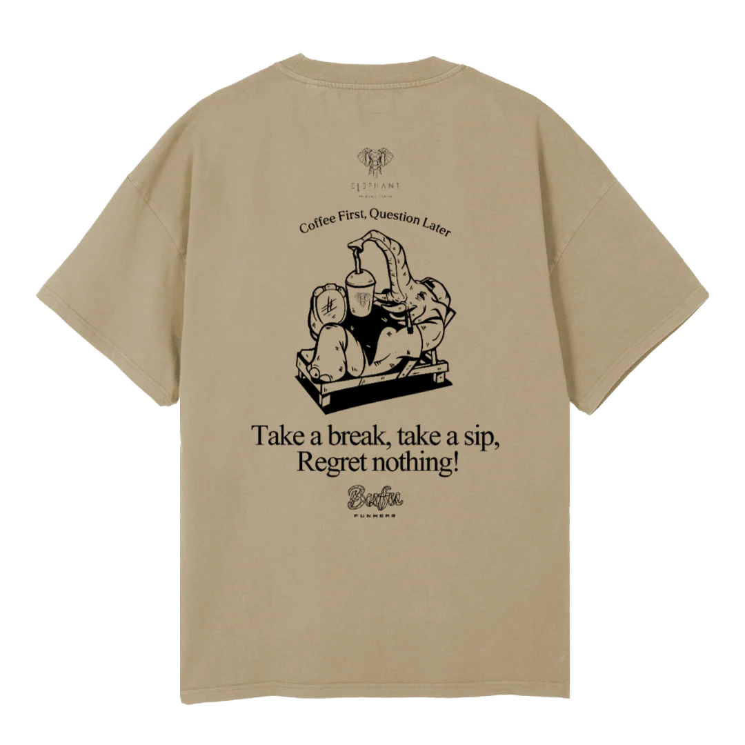 ELEPHANTONE Vintage Dune Oversized Tee. - Image 2